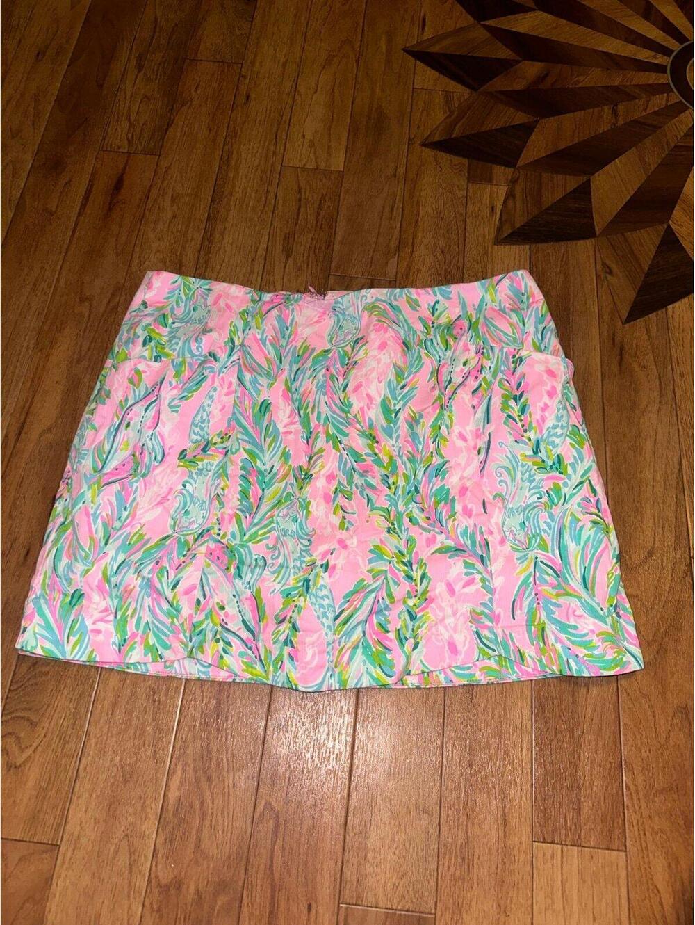 LILLY PULITZER Ladies Becki Skort UNICORN OF THE SEA Size 14